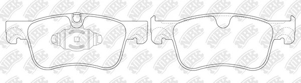 Колодки тормозные CITROEN Berlingo (18-) передние (4шт.) NIBK PN0734 NIBK