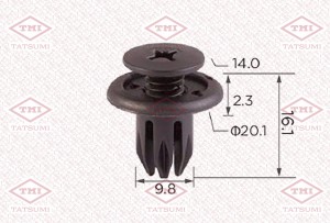 КРЕПЛЕНИЕ БАМПЕРА CHEVROLET AVEO / LACETTI / LANOS TJB1012 TATSUMI