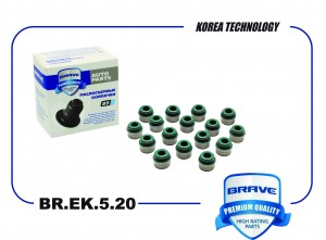 Колпачки маслосъемные BR.EK.5.20 481H-1007020 Chery Tiggo 4/7/7 Pro/8/8 Pro/Exee BR.EK.5.20 BRAVE