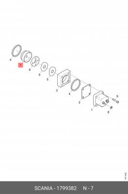 Привод клапана топливного 1799382 SCANIA