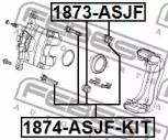Втулка направляющая передн суппорта OPEL ASTRA J (компл-2шт) 1874-ASJF-KIT 1874-ASJF-KIT FEBEST