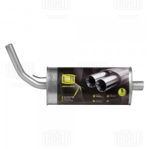 Глушитель ВАЗ-2123 Н/О короткий алюминизированный TRIALLI EMM 0131 TRIALLI