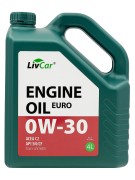 Масло моторное LIVCAR Engine Oil EURO 0W-30 ACEA C2 API SN/CF (4л) LC7110030-004 LC7110030004 LIVCAR