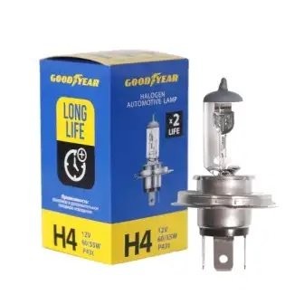 Лампа 12V H4 60/55W P43t Long Life GOODYEAR GY014122 GOODYEAR