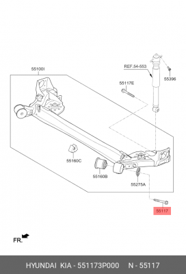 БОЛТ М14 55117-3P000 551173P000 HYUNDAI KIA