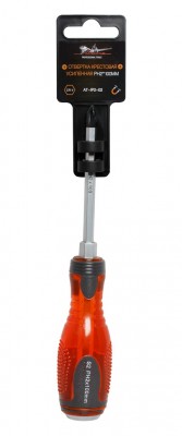 Отвертка крестовая PH2х100 мм "AIRLINE" (усиленная, под ключ, намагничен. наконе AT-IP2-02 AIRLINE