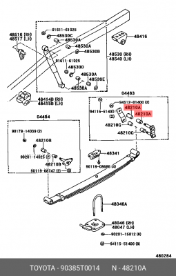 ВТУЛКА  90385-T0014 90385-T0014 TOYOTA