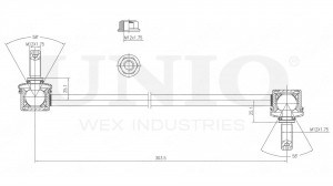 Стойка стабилизатора передняя SSP-50129 UNIO