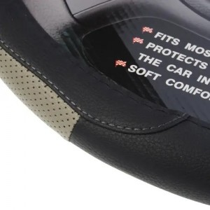 Оплетка руля (M) 37-39см черно-серая MISTAR MIS17STW24GYM MISTAR