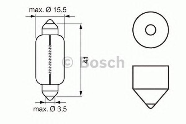 Лампа 12V C21W SV8.5-8 Pure Light BOSCH 1987302230 BOSCH