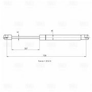 Амортизатор упор для а/м Skoda Superb II 08- капота GS1840 GS1840 TRIALLI