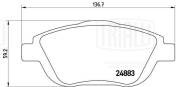 Колодки торм. Peugeot 2008 (13-)/Citroen C3 (09-)/DS3 (10-) диск. перед. (PF 432 PF4320 TRIALLI