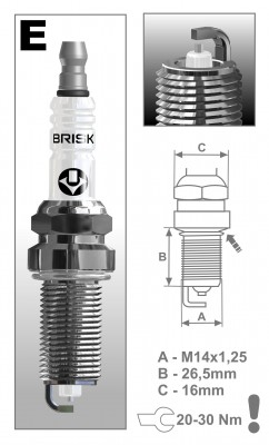 Свеча зажигания SILVER ER15YS9 (1578) ER15YS-9 BRISK