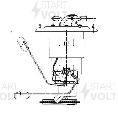 Модуль топл. насоса для а/м Hyundai/KIA Tucson (04-)/Sportage II (04-) 2.0CRDi ( SFM 0804 START VOLT