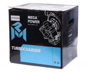 Турбокомпрессор КАМАЗ дв.ЕВРО-3 правый (патрубок 690540) (6 шп.) MEGAPOWER 11014028 MEGA POWER