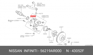 втулка 56219-AR000 NISSAN
