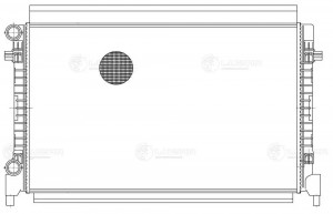 Радиатор VW Golf (12-) AUDI A3 (12-) SKODA Octavia (12-) охлаждения двигателя LU LRC1851 LUZAR
