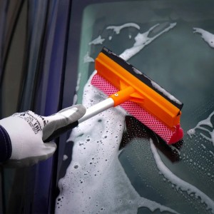 Щетка для мойки автомобиля 30см губка,водосгон черно-оранжевая AIRLINE AB-M-04 AIRLINE