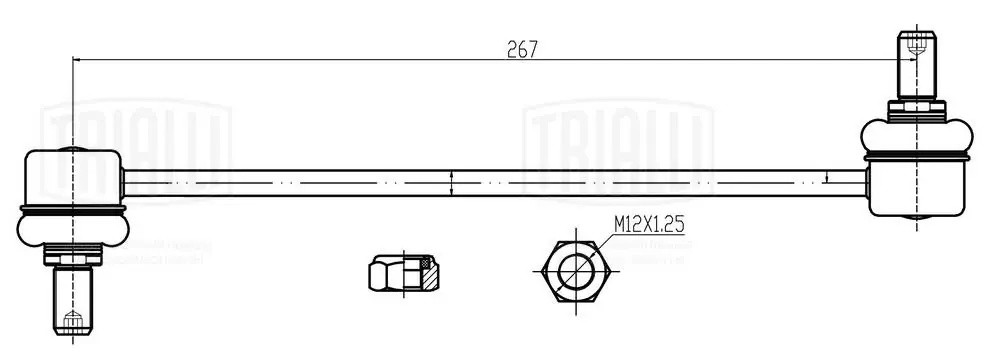 Стойка стабилизатора передняя SP 0808 TRIALLI
