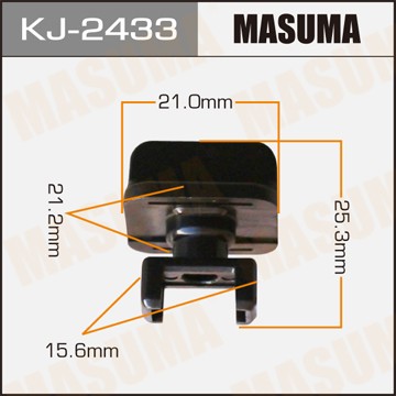 клипса!\ Lexus GX460, Toyota Land Cruiser Prado 09> KJ2433 MASUMA