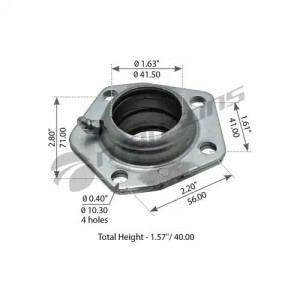 Обойма ROR втулки тормозного вала металлическая (99х99х42.50) (18243 ремкомплект 790.142 MANSONS