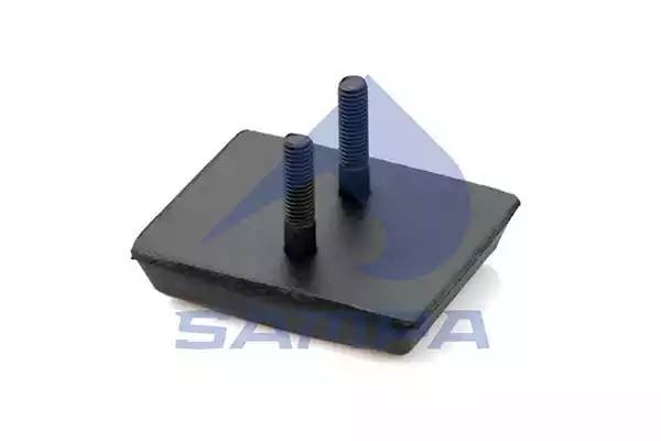 Отбойник MERCEDES 609,709-914 рессоры задней (пластина с 2 шп. M8х33мм) SAMPA 011074 SAMPA