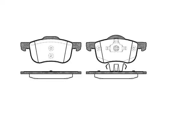 Колодки тормозные VOLVO S60 (00-09),XC70 передние (4шт.) REMSA 071300 REMSA