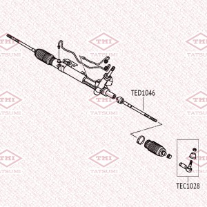 Тяга рулевая L/R CITROEN C-Crosser 07-MITSUBISHI ASX/Lancer/Outlander 06-PEUGEOT TED1046 TATSUMI