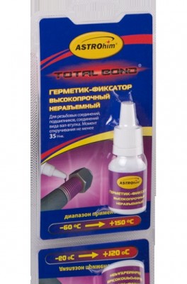 Фиксатор резьбы сверхсильной фиксации (-60С+150С) 6мл ASTROHIM AC9011 ASTROHIM