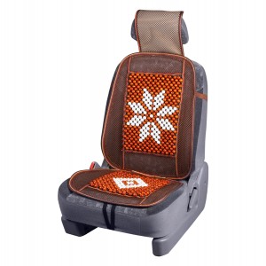 Накидка на сиденье массажная деревянная с полиэcтером темно-коричневая SKYWAY S01302037 SKYWAY