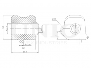 Втулка переднего стабилизатора RMP-10258 UNIO