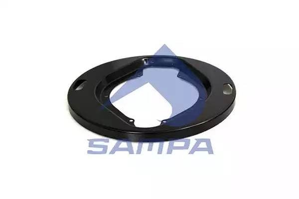 Щиток SCANIA 3,4 series барабана тормозного пылезащитный (на сторону, 413x203мм) 040127 SAMPA