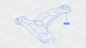 Сайлентблок нижнего рычага передней подвески заднийCorolla Matrix Emgrand EC7 So SB840 FINWHALE