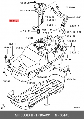 ДАТЧИК ТОПЛИВНОГО БАКА 1718A091 1718A091 MITSUBISHI
