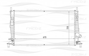 Радиатор FORD Focus/C-max 03-MAZDA 3 03-VOLVO S40/V50 04- KK0146 KK0146 FREE Z