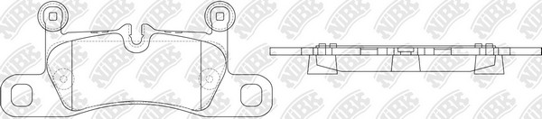 Колодки задние (VW TOUAREG 3.0-4.2 10-/PORSCHE CAYENNE 3.0-4.8 10-) PN0565 PN0565 NIBK