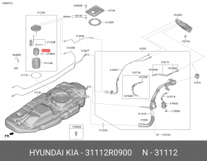 ФИЛЬТР ТОПЛИВНЫЙ KIA CARNIVAL 2.2 21- 31112-R0900 31112R0900 HYUNDAI KIA