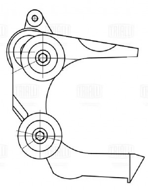 Ролик приводного ремня с натяжным механизмом CM 5274 TRIALLI