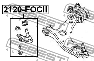 Опора шаровая 2120-FOCII 2120-FOCII FEBEST