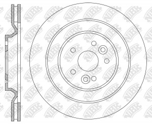 Диск тормозной CHERY Tiggo 5 (15-) передний (1шт.) NIBK RN2337 NIBK
