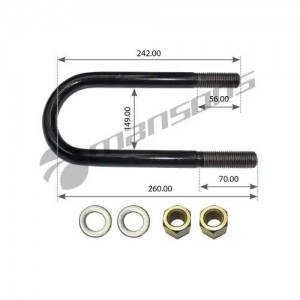 Стремянка рессоры M22*2.5-B10-128/265/240 HT75/65 BPW 300.406 MANSONS