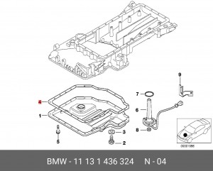Прокладка BMW 5 (E34) картера масляного OE 11 13 1 436 324 BMW