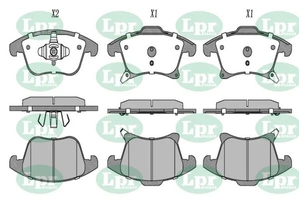 Колодки тормозные дисковые 05P1977 05P1977 LPR