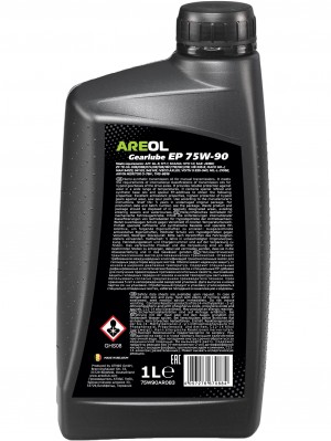AREOL Gearlube EP 75W90 (1L) полусинт. трансм. масло для гипоидных передач! API  75W90AR083 AREOL