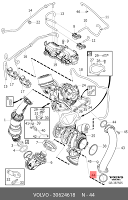 Уплотнительное кольцо VOLVO 30624618 VOLVO