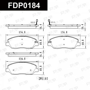 FDP0184 колодки дисковые передние!\ Hyundai Santa Fe 2.2CRDi 06> FDP0184 FAP