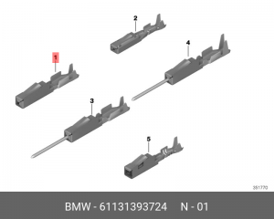 разъем проводки!\ BMW E82 61 13 1 393 724 BMW