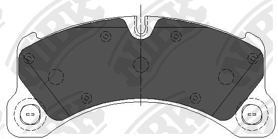 Колодки тормозные PORSCHE Cayenne (10-) передние (4шт.) NIBK PN35001 NIBK