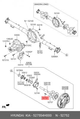 болт ступицы! M8\ Hyundai Accent/Verna/Getz/Sonata/elantra/Matrix, Kia Carens/Ca 527554H000 HYUNDAI