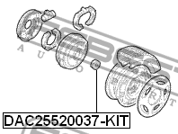 Подшипник ступицы DAC25520037-KIT DAC25520037-KIT FEBEST